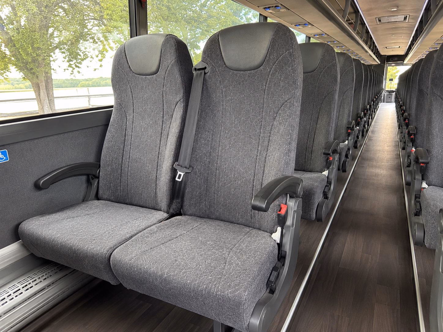 portland charter bus services interior