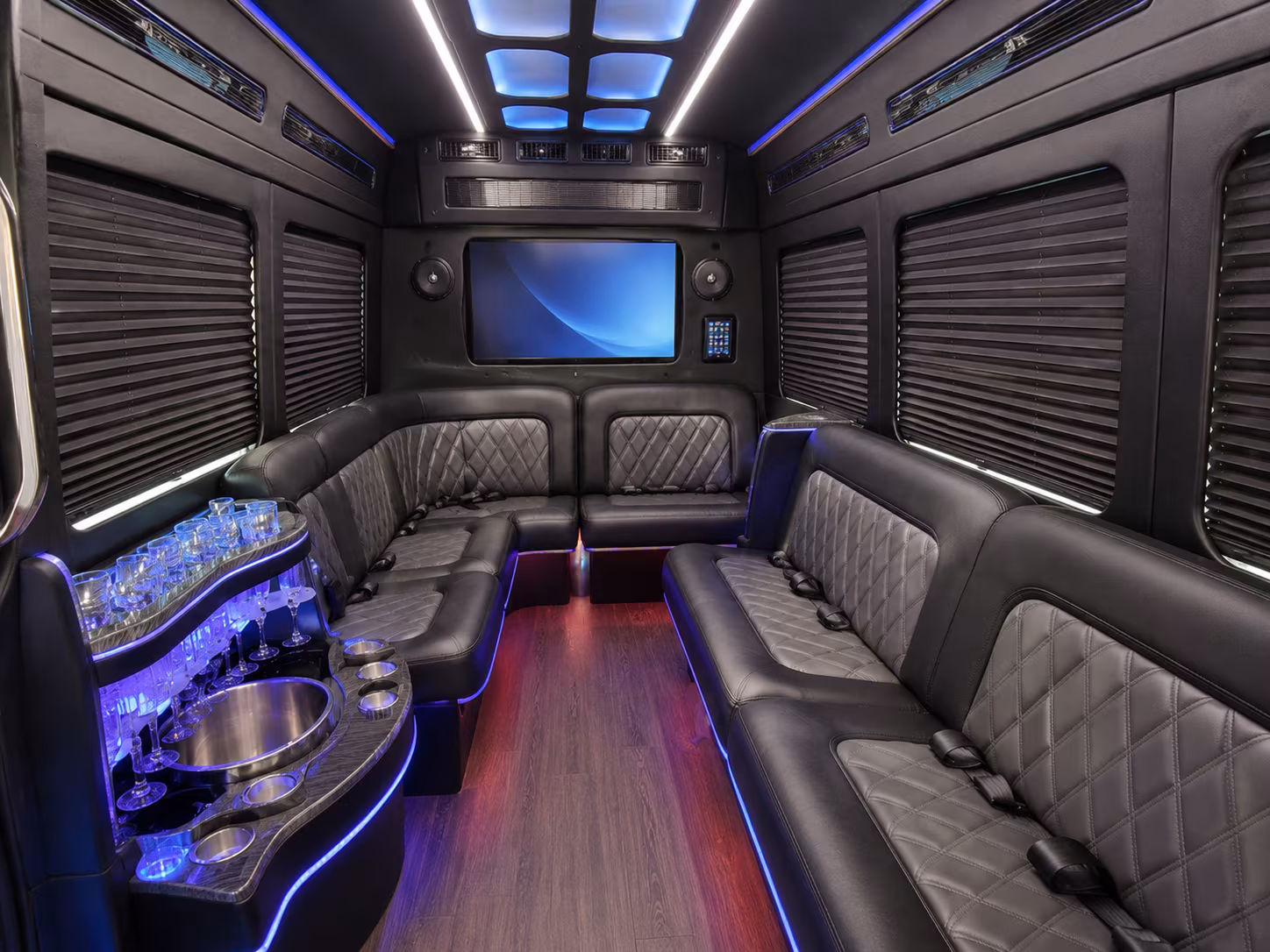 portland party bus interior
